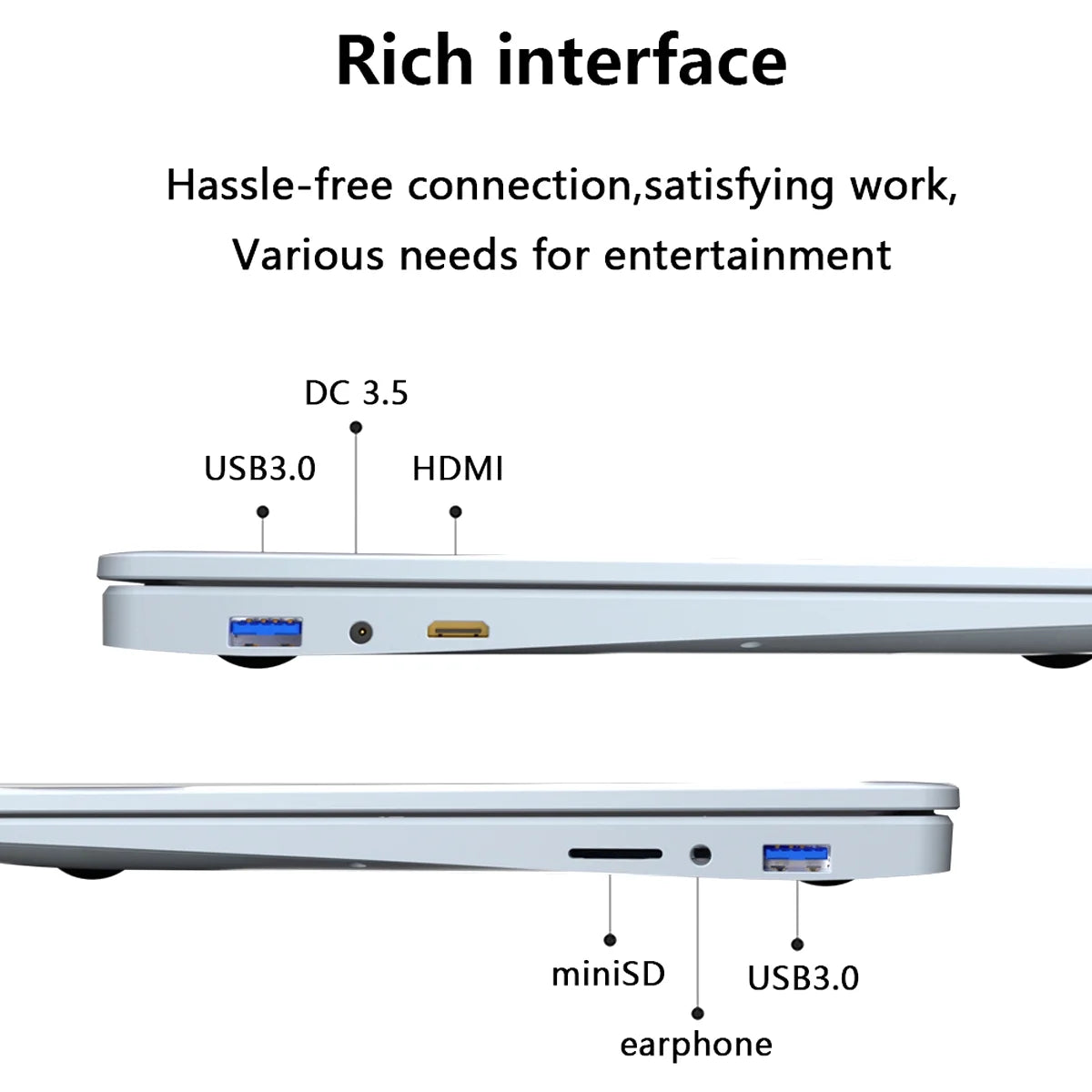 15.6" Windows 11 Pro Laptop with 16GB RAM 512GB SSD, Intel Celeron Processor and Backlit Keyboard