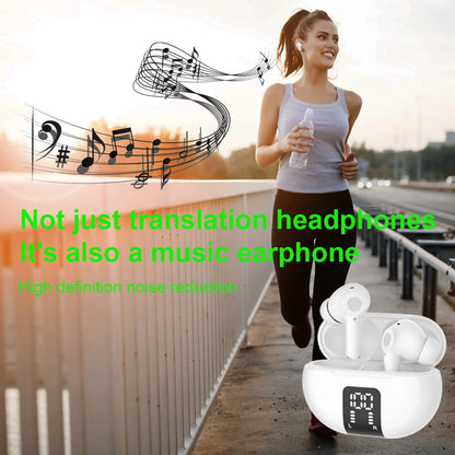 M10 Translation Earphones 144 Languages Instant Translated Smart Voice Translator Wireless Bluetooth Travel Translator Headset